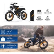 1500W Motor COSWHEEL GT20 Electric Bike for Adults,25AH Removable Battery, Max 93-145 Miles Electric Motorcycle, 7-Speed, 20x 4.0 Fat Tire Ebikes for Adults