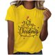 thumbnail image 2 of Fiudx Ropa de Mujer Mujer Verano Ocio Moda Estampado de Flores Cuello Redondo Manga Corta Top/Camisa, 2 of 4