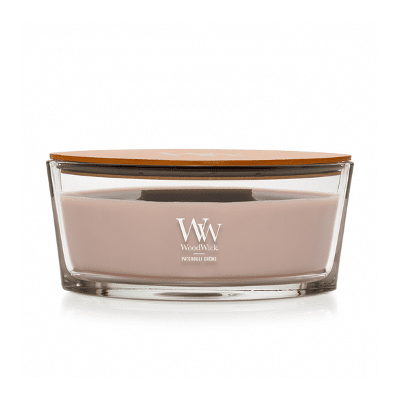 Woodwick - Ellipse Patchouli Creme Candle