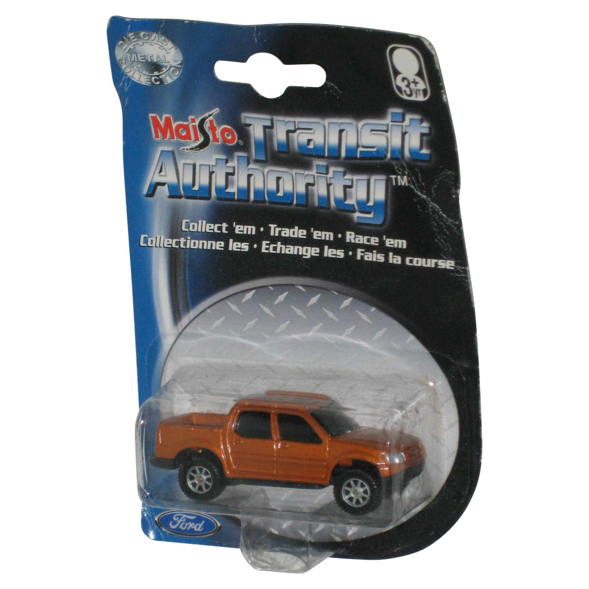 Maisto Transit Authority Ford 2002 Die Cast Metal Toy Truck Vehicle Damaged Packaging