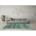 thumbnail image 3 of Ahgly Company Indoor Rectangle Abstract Light Blue Contemporary Area Rugs, 3' x 5', 3 of 4