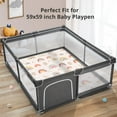 thumbnail image 3 of Baby Play Mat, Middle 59X59" Playmat for Playpen, 0.8 Inch Thick Foldable Baby Crawling Mat, Portable Playmat for Babies and Toddlers, Infants, Toddler, Kids, 3 of 6