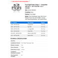 thumbnail image 2 of Front Right Brake Caliper 1 - Compatible with 2012 - 2019 Fiat 500 1.4L 4-Cylinder - Autopart Premium, 2 of 2