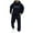 Dark Blue, variant on VBTAPA Two Piece Tracksuit Set for Men Long Sleeve Hoodie Sweatsuits Casual Athletic Outfits Hooded Sweatshirt and Sweatpants Jogging Matching Suit on Sale Black XXL