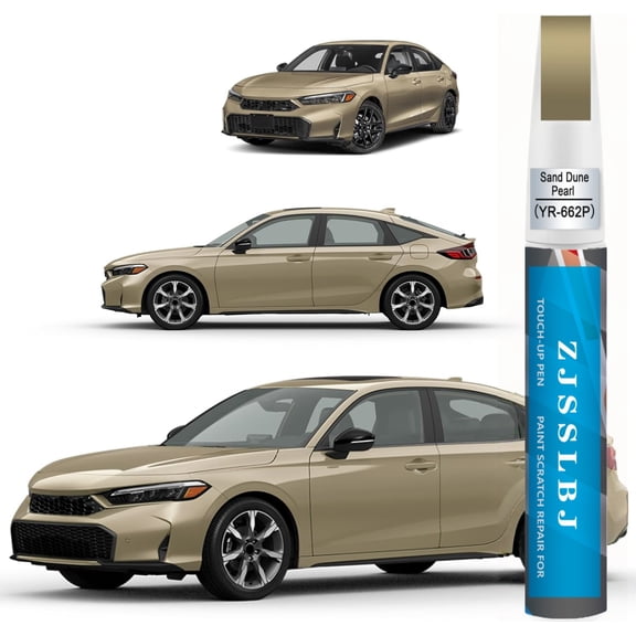 Sand Dune Pearl(YR-662P) Touch Up Paint Compatible with Honda Exact Match 2 in 1 Touch up Paint for Chips and Nicks Repair