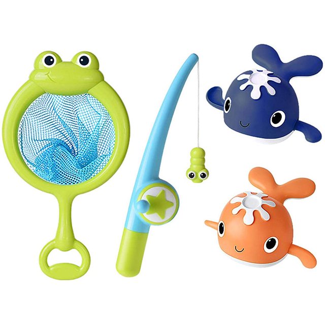 Juego De Juguetes De Pesca Magnético Para Bebés, Juego Educativo De Aprendizaje De Pesca, Caña De Pescar, Red De Peces Y Peces Pequeños, Juego Para Niños Pequeños Y Niñas Vogacara BA001303-02