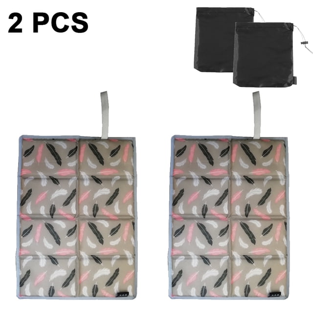 Coussin de Siège de Randonnée en Mousse 2Pcs, Siège Portable Ultraléger Imperméable sur Coussin, Coussin de Siège de Stade Pliable, Tapis d'Assise Extérieur pour le Camping, Pique-Nique, Randonnée