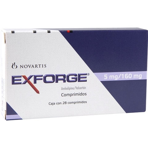 Exforge 5 mg/160 mg, 28 comprimidos