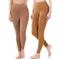 thumbnail image 1 of 2 Packs of TheLovely Women Premium Cotton High Waist Full Length Leggings, 1 of 1