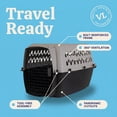 thumbnail image 5 of Vibrant Life Large Plastic Hard-Sided Pet Carrier, Black and Gray, 90 lb Limit, 5 of 9