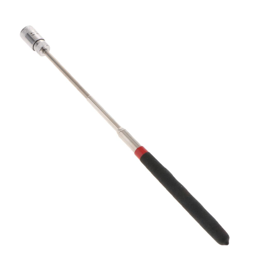 32" Long Adjustable Magnet Telescopic Magnetic Pick Up Rod Tool Stick 