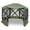 Green, variant on Costway 11.5 X 11.5 FT 6-Sided Pop-up Screen House Tent With 2 Wind Panels for Camping Coffee