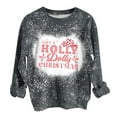 thumbnail image 1 of Qertyioot Sweat-shirt d'Impression Christmas de Mode Femmes, Pull Col Rond à Manches Longues, 1 of 2