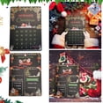 thumbnail image 2 of RUIG Christmas Countdown 25 Days Wreath Advent Calendar, Christmas Countdown Calendar Blackboard Christmas Wish List Double Sided Sign Reusable Wooden Board for Kids, 2 of 9
