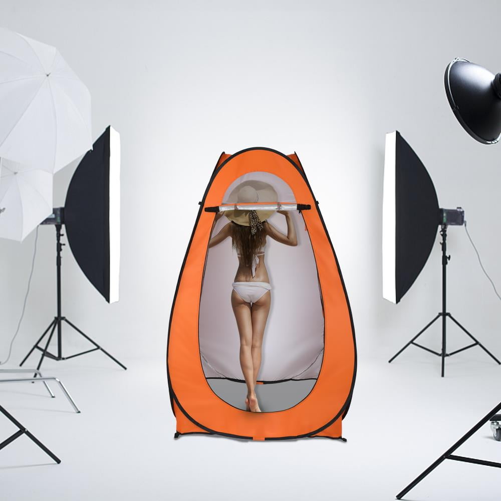 UBesGoo Automatic Pop Up Shower Tent Waterproof Oxford Fabric Orange