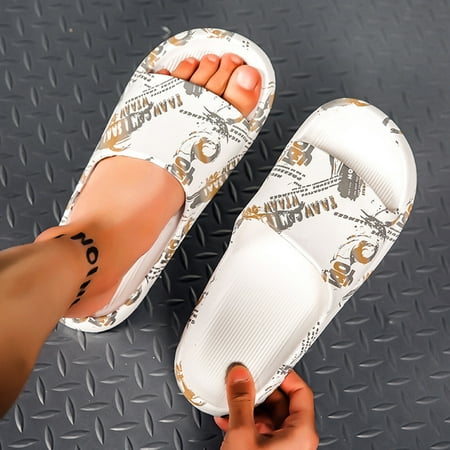 

YkohkofeMen And Women Home Slippers Outdoor Slippers NonSlip Flip Flops Beach Shoes