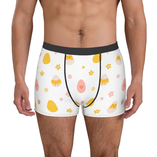 Fotbe Funny Chicken Calzoncillos Tipo Boxer con Bolsa de Soporte Total para Hombre, X-Temp Fresco, Transpirable y de Secado Rápido-Medium