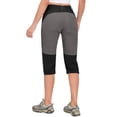 thumbnail image 3 of Little Donkey Andy Women's Quick Dry Capri 3/4 Hiking Lightweight Stretch Water-Resistant Pants Golf Casual Black M, 3 of 7