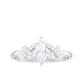 thumbnail image 4 of Rosec Jewels Cubic Zirconia Marquise Engagement Ring for Women - Split Shank Ring - AAAA Quality Certified - With Jewelry Box, 925 Sterling Silver, US 8.00, 4 of 9