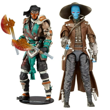 Toys Mortal Kombat Sub Zero Bloody Frozen Over Skin 7 Action Figure + The Black Series Cad Bane Toy 6-Inch Scale The Clone Wars Collectible Action Figure, Pack of 2