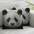 thumbnail image 3 of Autua Panda Bear Graphic Decorative Cushion Throw Pillow Cover for Home Couch Living Room Bed Sofa Square Pillow Case 1PC 22x22in, 3 of 5