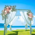 thumbnail image 1 of 2 piezas de arco de boda con flores, fondo decorativo, centro de mesa, guirnalda de flores hecha a mano, letreros de bienvenida, decoraciones para, 1 of 8