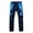 Blue, variant on Snow Pants Plush Lined Waist Elastic Zipper Pockets Color Blocking Thermal Warm Waterproof Winter Trouser Pants Black