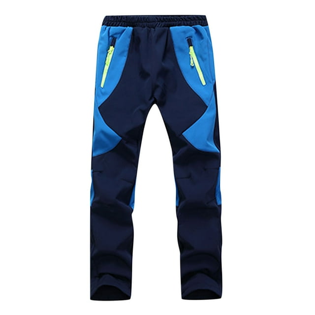DPTALR Pantalon de Planche à Neige Coupe-Vent en Polaire Chaude pour Enfants, Garçons et Filles, pour Ski et Randonnée en Plein Air