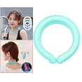 thumbnail image 3 of Hot Summer Neck Cooling Tube Chill Freeze Neck Hands Free Fishing Cooling Blue, 3 of 8