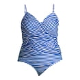 thumbnail image 5 of Simply Fit Womens 1Pc Plus Size Swimsuit With Criss Cross Shirring, 5 of 5