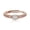 Rose Gold, variant on Gold Tone Adjustable Open Band Ring with Pavé Accents, Classic Statement Fashion Ring for Women