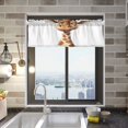thumbnail image 2 of Valance 54x18In Kitchen Curtain Living Room Curtain Bedroom Curtain Balcony Door Curtain Utility Room Curtain Cute Cartoon Giraffe Pattern, 2 of 6