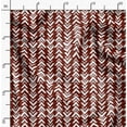 thumbnail image 2 of Soimoi Red Silk Fabric Geometric Arrow Tribal Print Fabric by Yard 42 Inch Wide, 2 of 5
