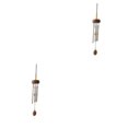 thumbnail image 3 of Youkk Exquisite Wind Chimes With Intricate For Refined Look Multiple Styles And Colors Wind Chime Pendant vermilion（roundwood） 2Set, 3 of 6