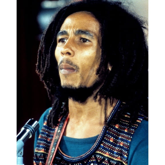 Poster Fam Bob Marley Reggae Icon Concert HD Aluminum Wall Art for Music Legends 24" x 36" Poster
