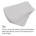 thumbnail image 4 of Uxcell 50pcs Waterproof Wires Plastic Shipping Tags Grey 2 x 3.5 Inch, 4 of 6