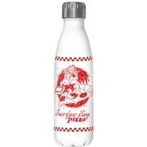 Netflix Stranger Things Surfer Boy Pizza Logo Stainless Steel Water Bottle