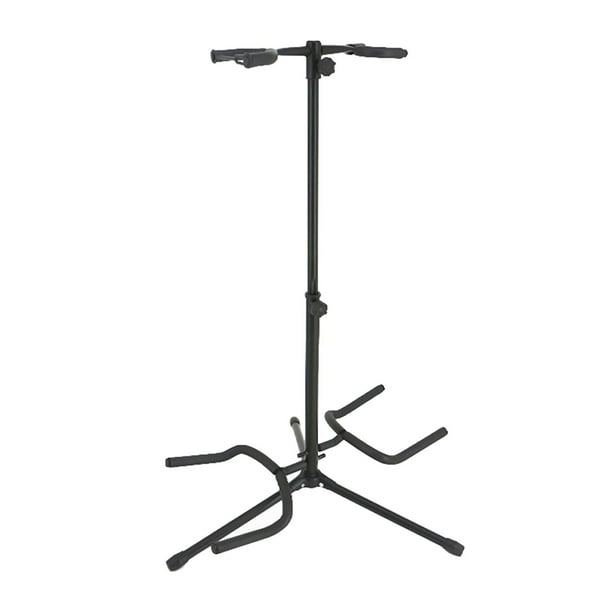 Trípode para guitarra doble con capacidad para 2 guitarras, resistente y universal, soporte de suelo para banjo, guitarra clásica, eléctrica y