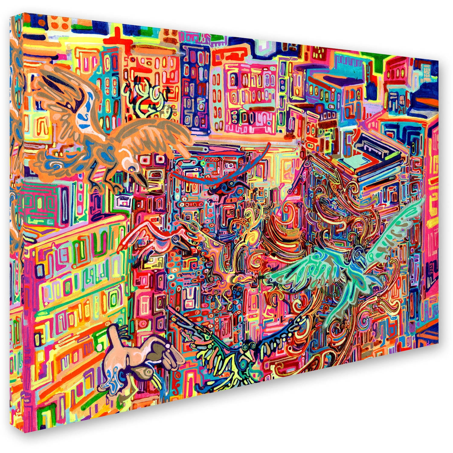 Trademark Fine Art "Friends" Canvas Art by Josh Byer