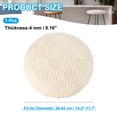 thumbnail image 2 of Cubiertas de taburete redondas Uxcell, cubiertas de taburete elásticas lavables, funda de cojín de taburete, funda elástica para asiento de silla de taburete color beige 14"-18", 2 of 7
