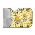 thumbnail image 2 of Kdxio Garden Honeybee Gnomes Print Windshield Sun Shade, Foldable Sun Blocker for Car,Truck,SUV Automotive Interior Sun Protection,Reflective Shade for Front Windshield(Medium), 2 of 7