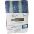 thumbnail image 3 of Homz 1925044 Deluxe Replacement Cover and Pad for Standard Width Ironing Board, 13-15" W x 53-55" L, Blue/Green Neostripe, Set of 1, 3 of 7