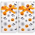 thumbnail image 1 of wonima44 Quera 2 Pack Hand Towels Halloween 100% Cotton Scary Pumpkin Spider Webs Bat Bathroom Decorative Towels Kitchen Towels Set for Drying, Cleaning, Cooking, Holiday 13.7'' x 29.5'', 1 of 1