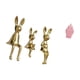 thumbnail image 5 of Escultura de de conejos con detalles florales. Jarrón decorativo de mesa con tarro de almacenamiento para una decoración eleg, 5 of 8