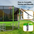 thumbnail image 6 of EUROCO 15FT Trampoline with Basketball Hoop & Enclosure, 2000lbs 10FT 12FT 14FT 15FT Trampoline for Kids and Adults, Outdoor Backyard Trampoline, 6 of 8