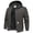 Gray, variant on Men's Winter Hooded Active Jacket Warm Quilted-Lined Cotton Insulated Casual Outdoor Workwear Coat