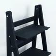 thumbnail image 3 of Milltown Merchants Distressed Ladder Shelf - Rustic Leaning Bookshelf - Navy, 3 of 4