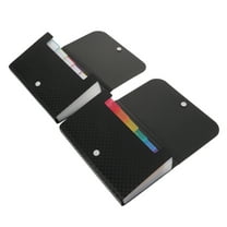 FELTECHELECTR File Accessory Document Folders Assorted Color 2Pcs 7.1x4.7x1.2in