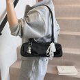 thumbnail image 1 of Bolso nicho de estilo francés de alta calidad, moderno pañuelo de seda con lazo, versátil bolso para debajo del brazo, sencillo y elegante bolso de hombro tipo baguette., 1 of 5