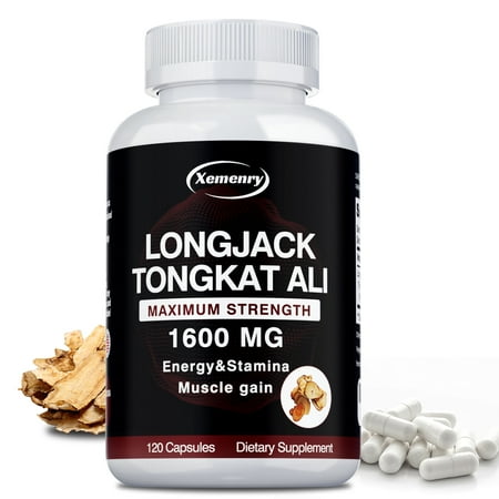 Longjack Tongkat Ali - Testosterone Booster, Energy and Endurance, Muscle Health - 120 Capsules